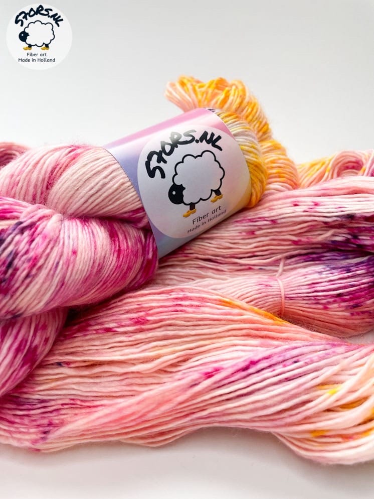 A362B476-AC01-40C5-8A4D-5877569CE887 Gray with Neon Speckles - Hand-Dyed Merino Single Ply Yarn