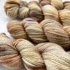 Handgeverfd sokkengaren garen. Superwash Merino, nylon en stellina glitter. Muad'dib'.