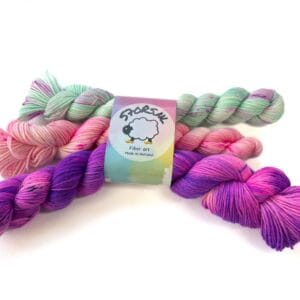 il_fullxfull.6343413002_r3y3.jpg Mini skein sock yarn set 'Sushi Box' 100g hand-dyed yarn