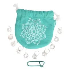 Stitch markers KnitPro Chakra - 10pcs per set