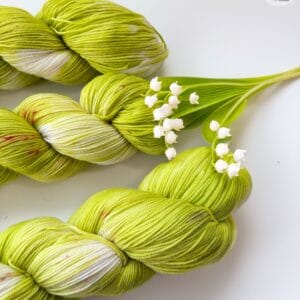 Lily of the Valley - hand-dyed merino sock - or DK yarn