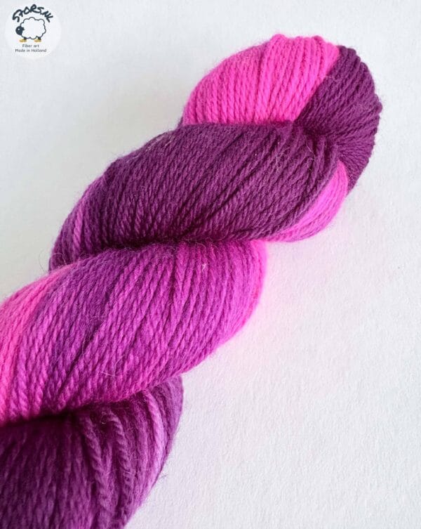 665FAC68-CD10-4832-A58D-2CFE77BB0D7F Berry Juice – Fluorescent DK Merino with nylon
